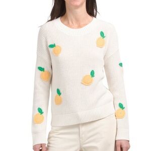 Cynthia Rowley Cream  lemon Sweater